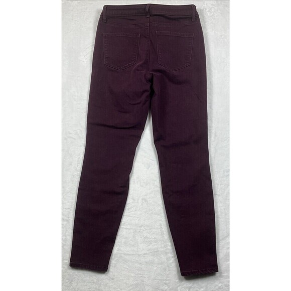Talbots Flawless High-Waist Jegging Ankle Jeans Maroon Size 6 - Picture 6 of 7